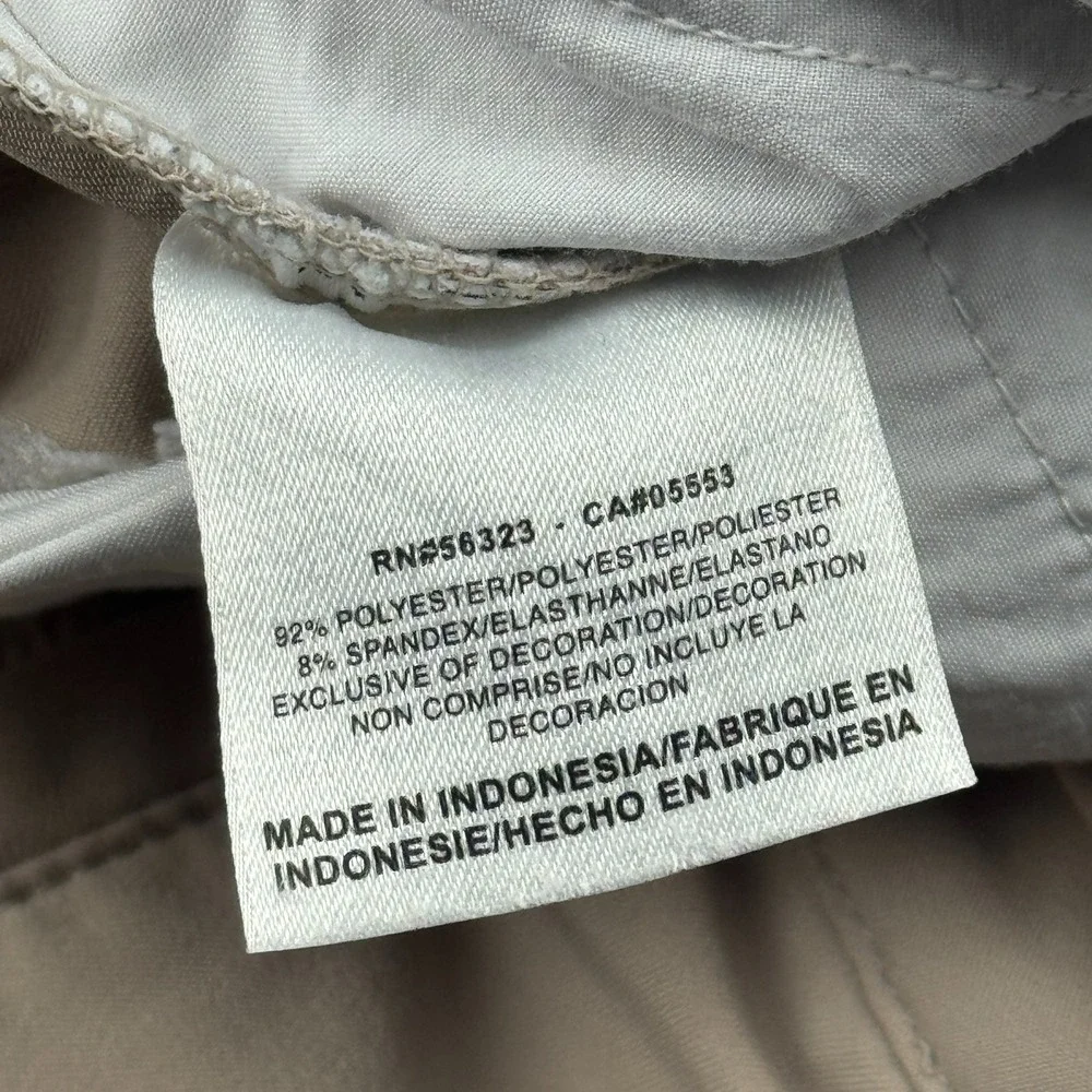 Nike Pants Mens 38 Brown Khaki Chino‎ Coach Training Performance Lightweight